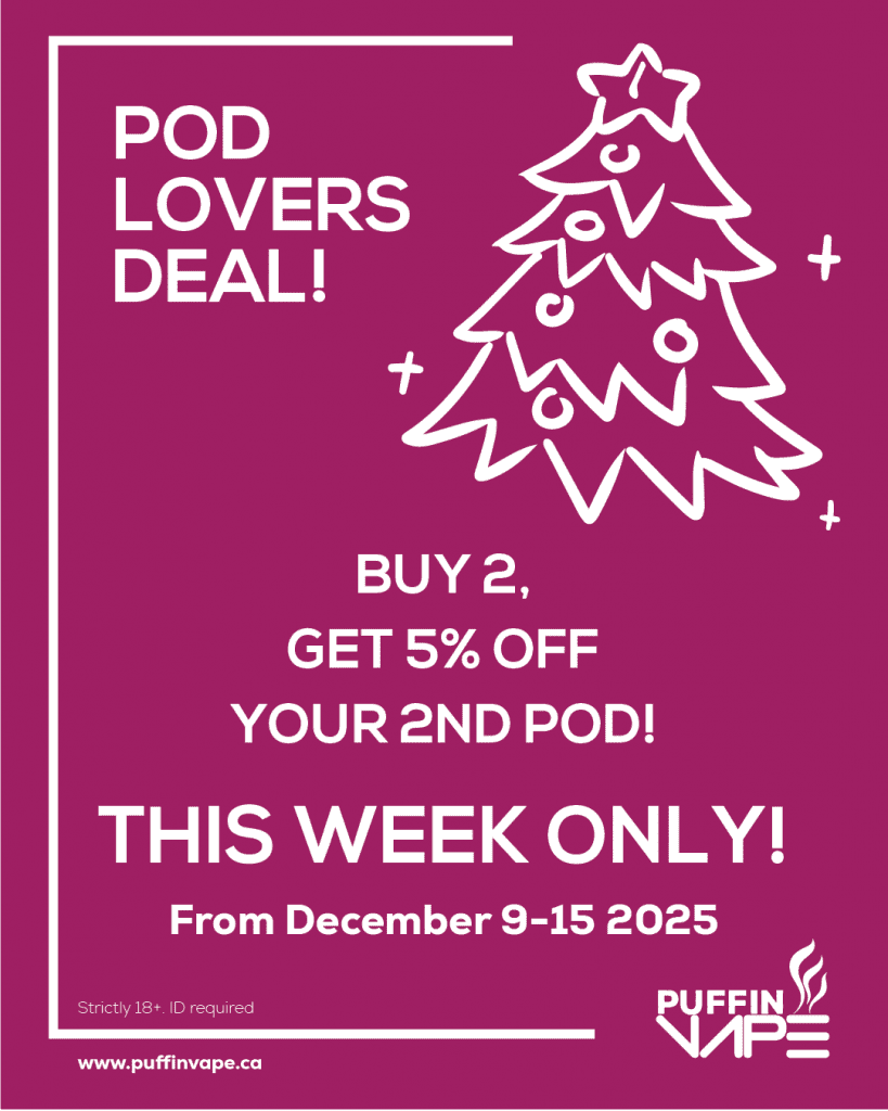 December sales on vape pod